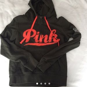 victoria’s secret pink quarter zip